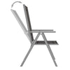 Foldbare hagestoler 6 stk textilene svart