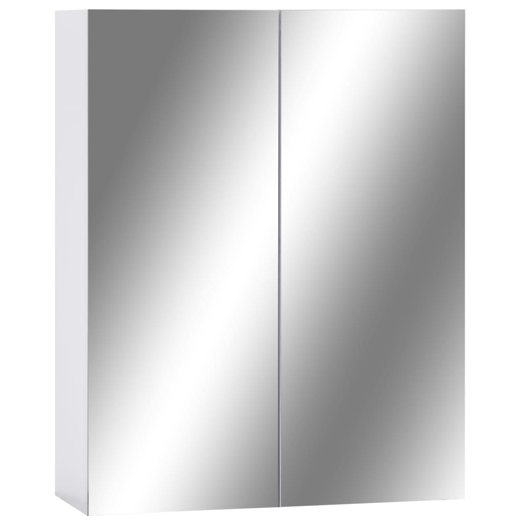 Speilskap til baderom hvit 60x15x75 cm MDF