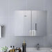 Speilskap til baderom hvit 80x15x60 cm MDF