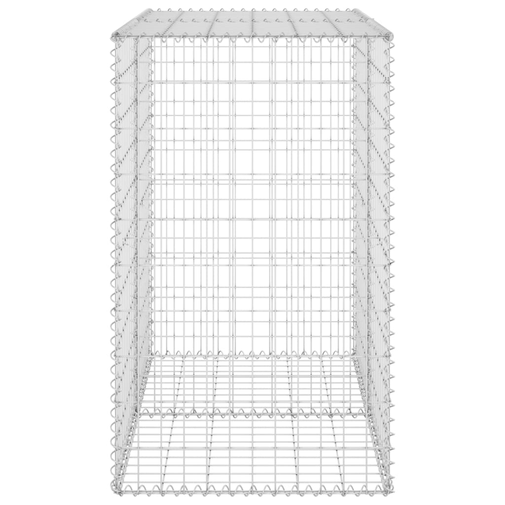 Gabion med dekker galvanisert stål 100x60x100 cm