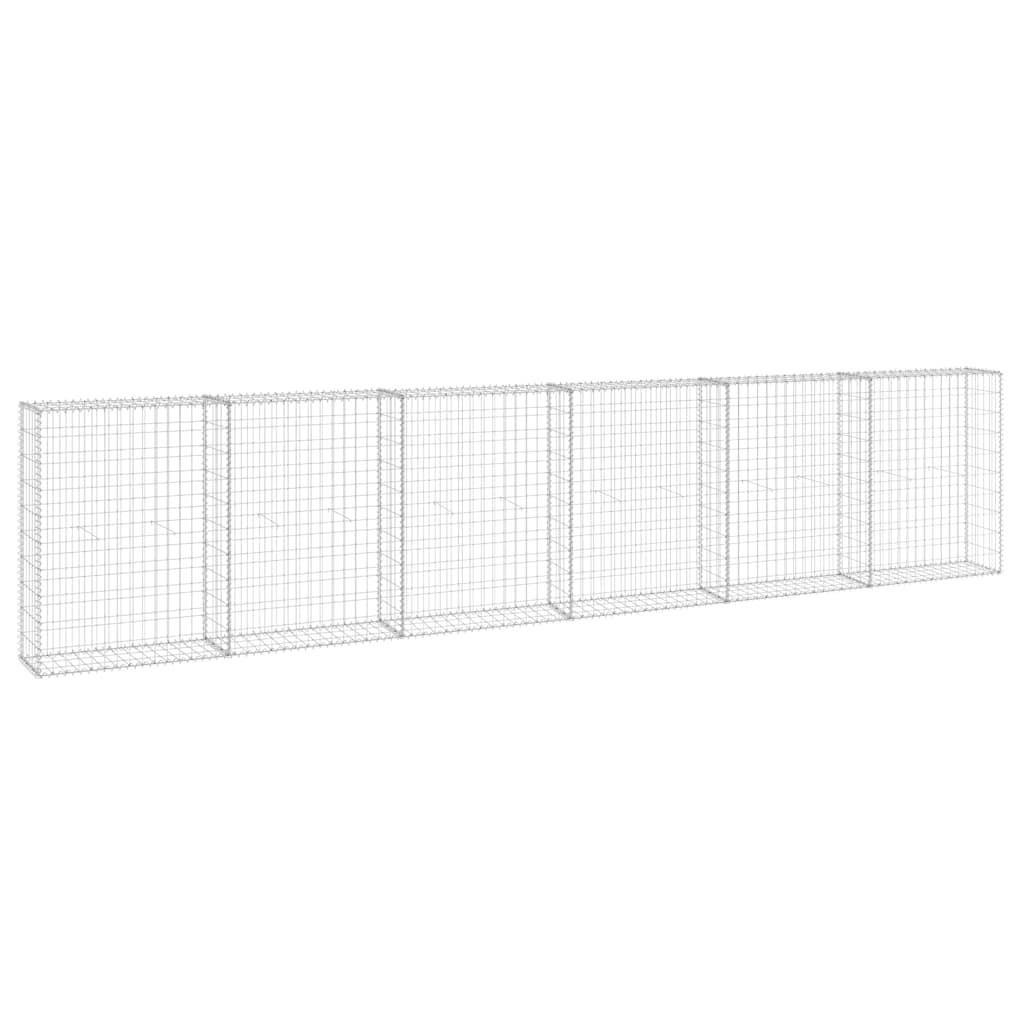 Gabion med dekker galvanisert stål 300x30x100 cm