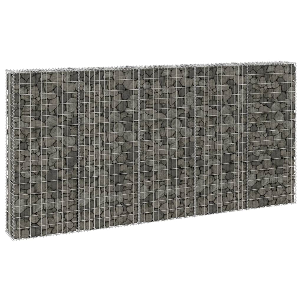 Gabion med dekker galvanisert stål 300x30x150 cm