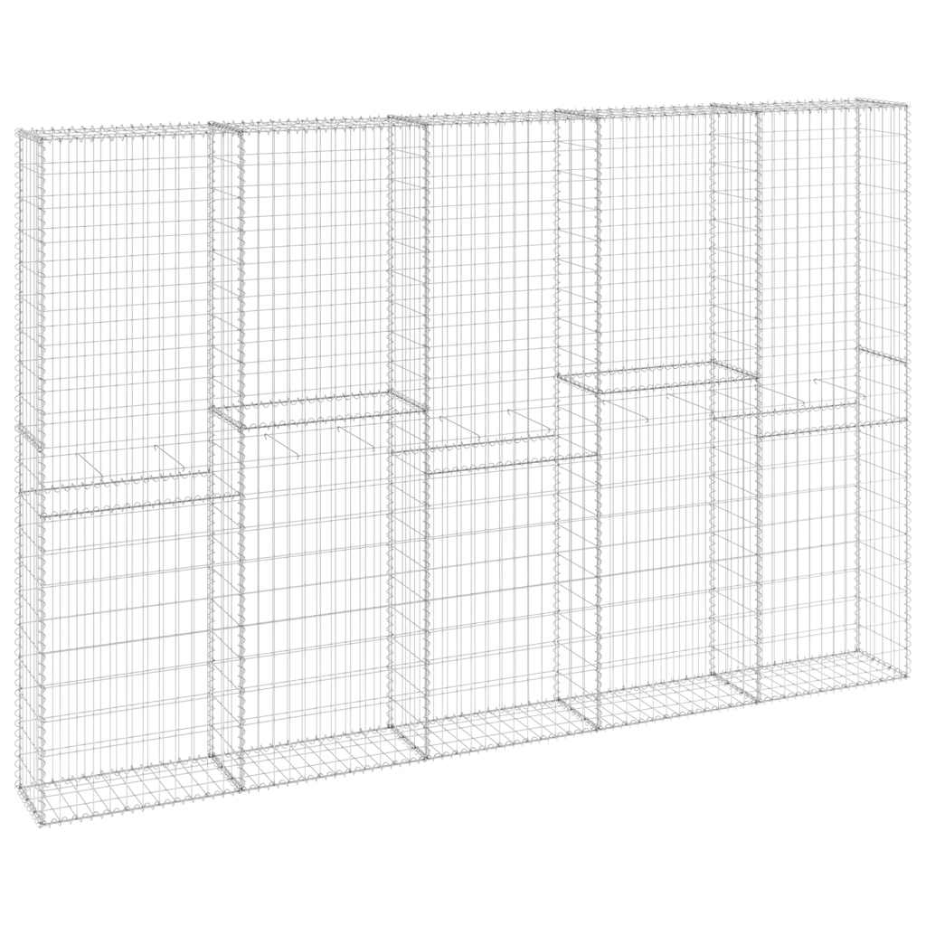 Gabion med topp- og bunndekke galvanisert stål 300x30x200 cm
