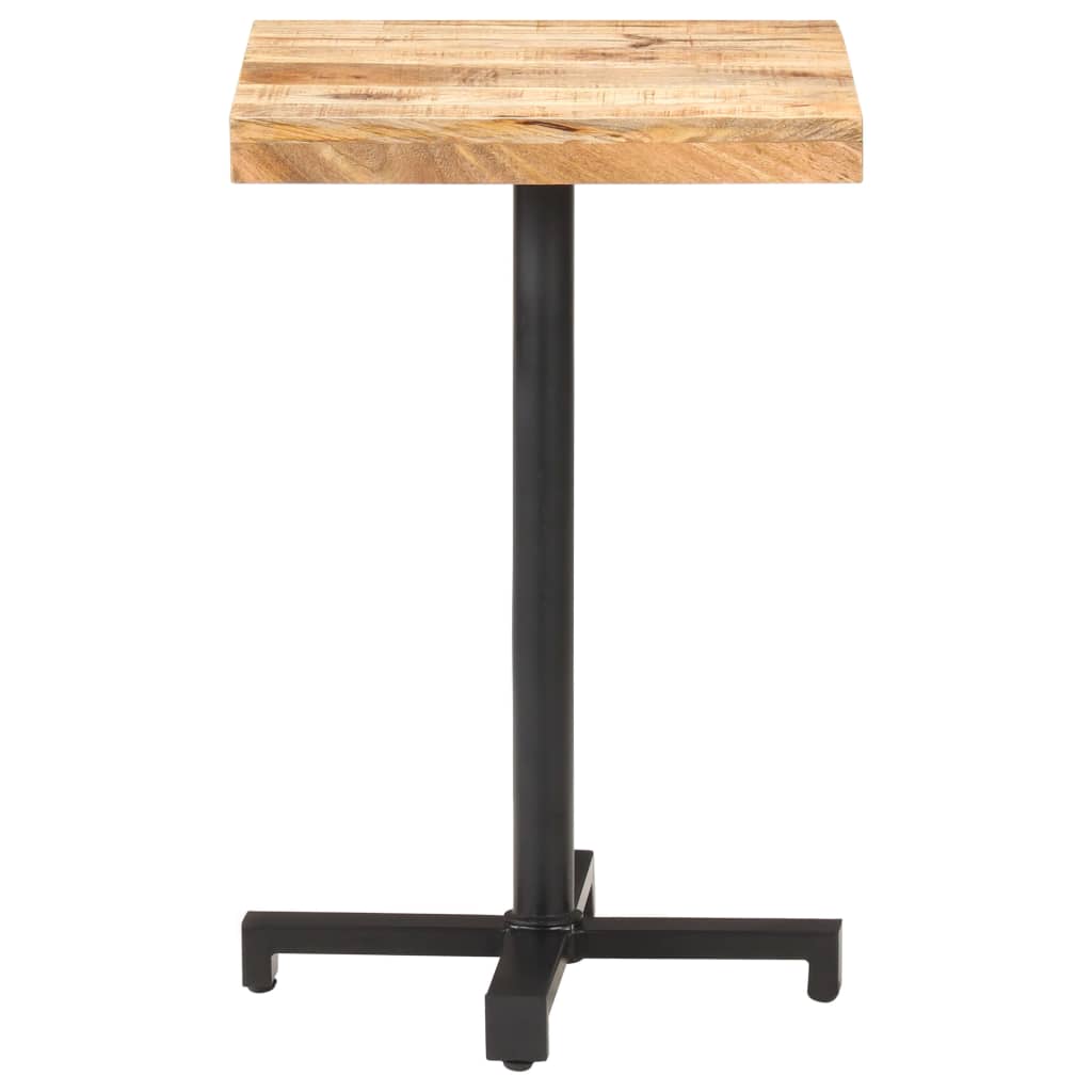 Bistrobord firkantet 50x50x75 cm grovt mangotre vidaXL