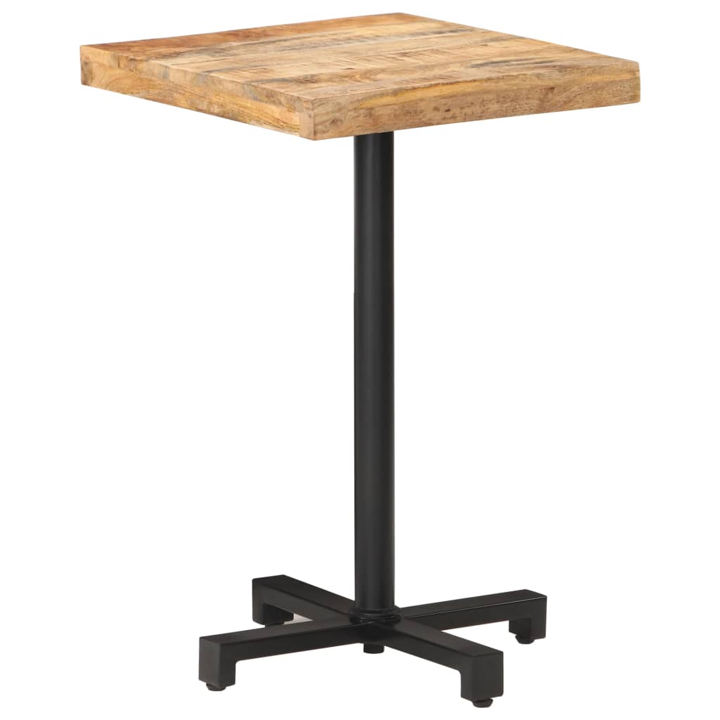 Bistrobord firkantet 50x50x75 cm grovt mangotre vidaXL