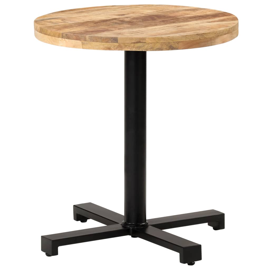 Bistrobord rundt Ø70x75 cm grovt mangotre