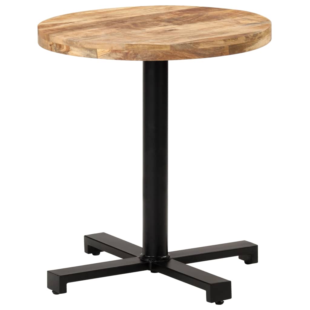 Bistrobord rundt Ø70x75 cm grovt mangotre