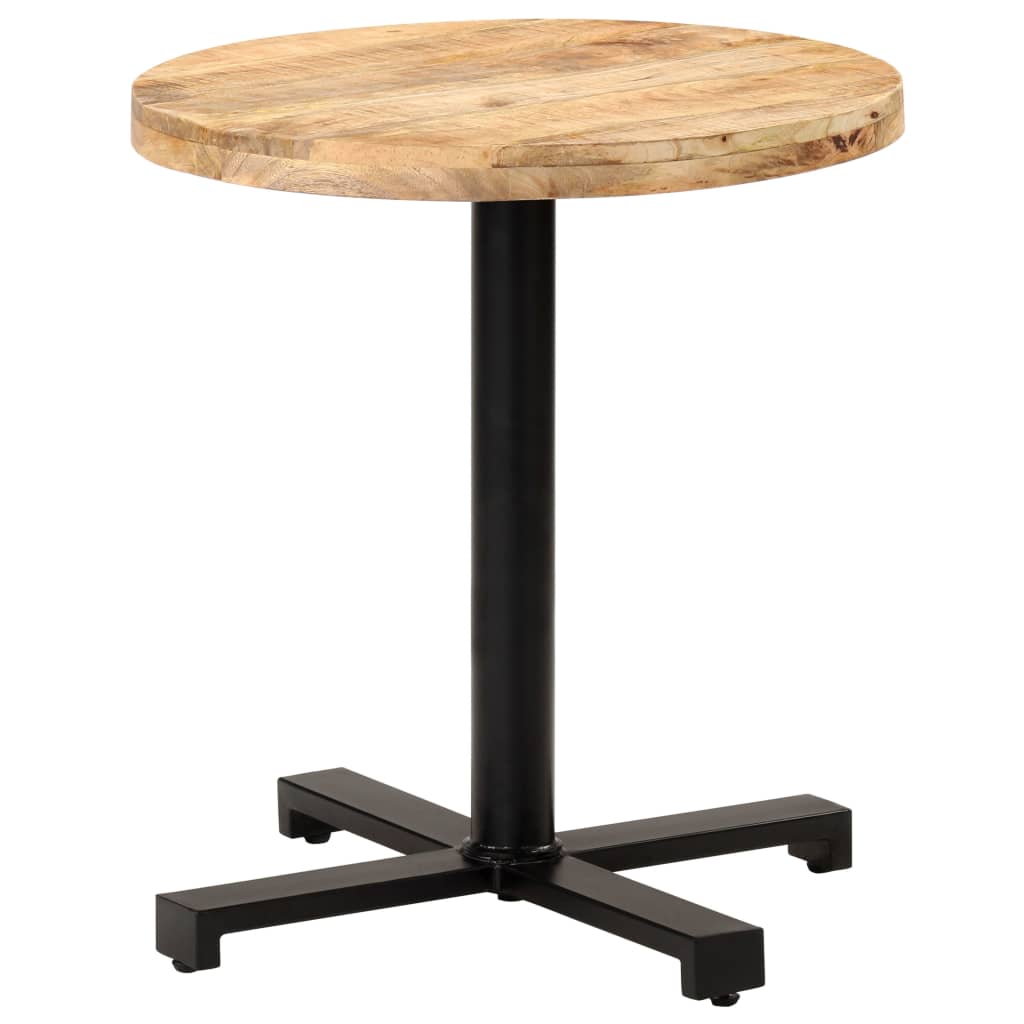 Bistrobord rundt Ø70x75 cm grovt mangotre