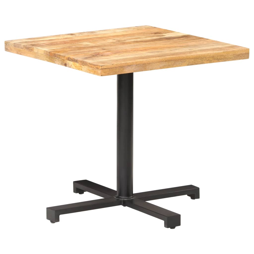 Bistrobord firkantet 80x80x75 cm grovt mangotre