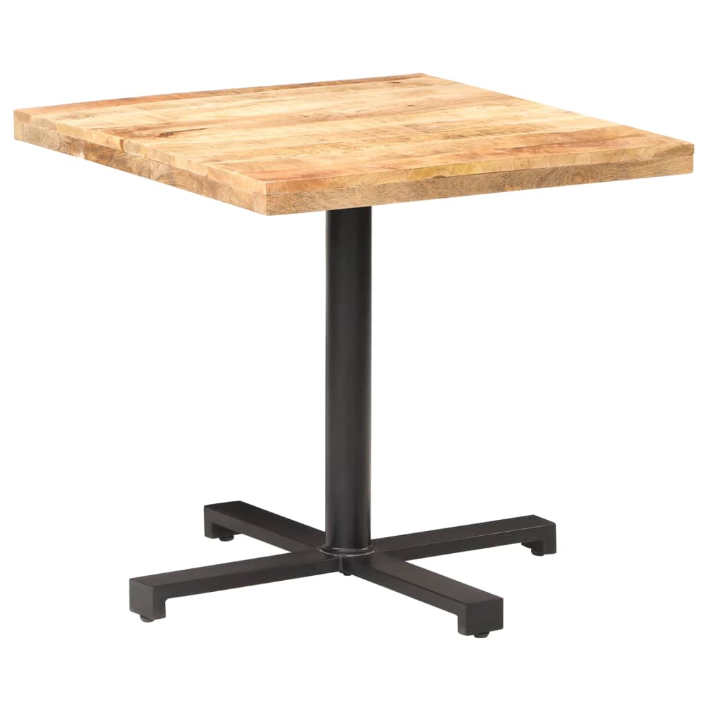 Bistrobord firkantet 80x80x75 cm grovt mangotre