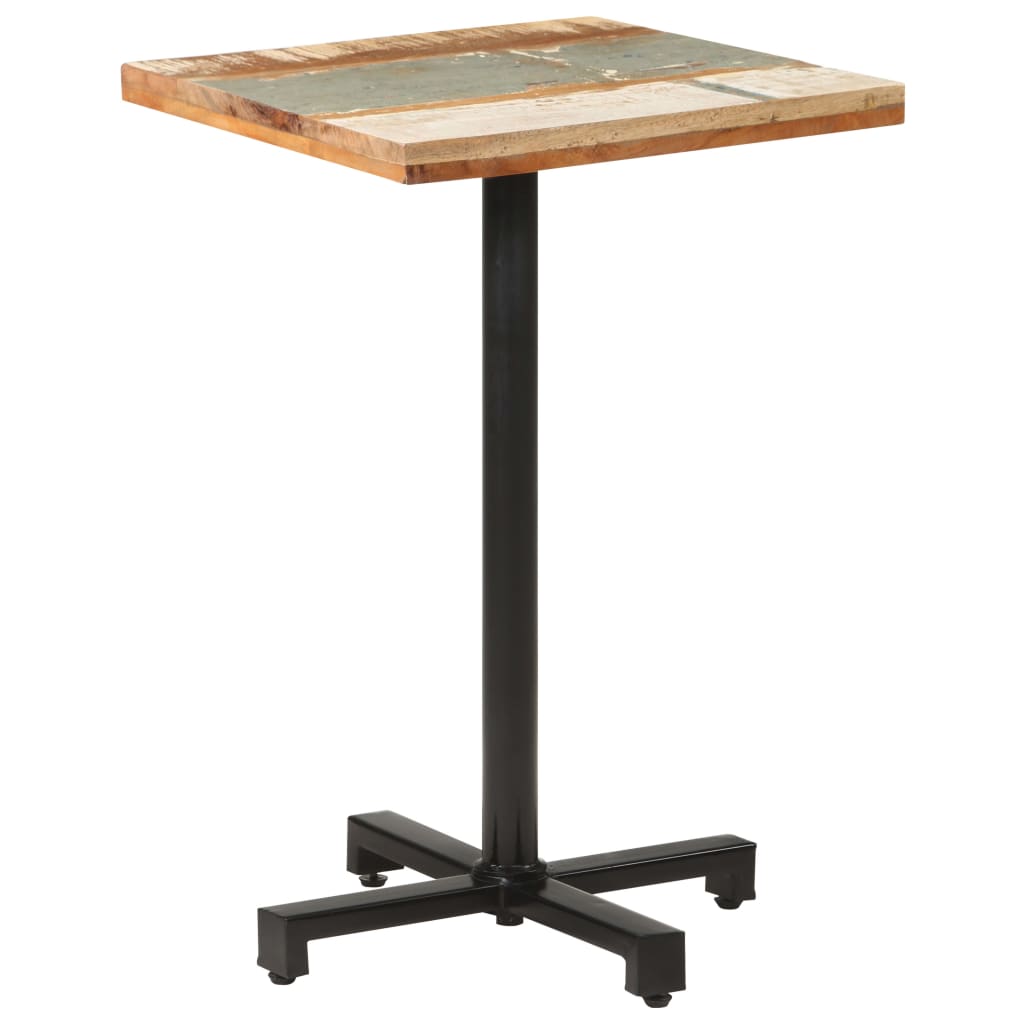 Bistrobord firkantet 50x50x75 cm gjenvunnet heltre