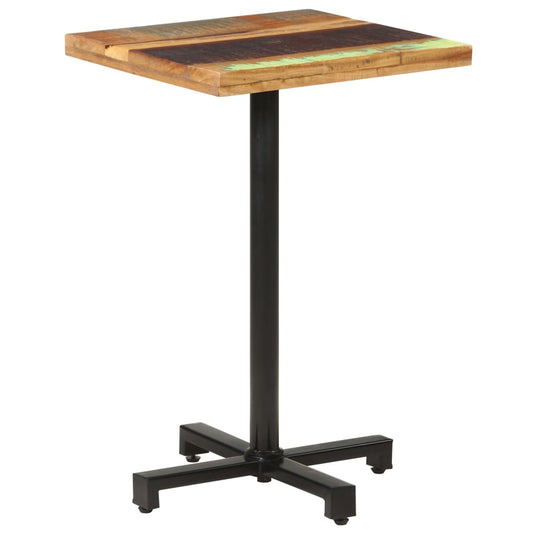 Bistrobord firkantet 50x50x75 cm gjenvunnet heltre