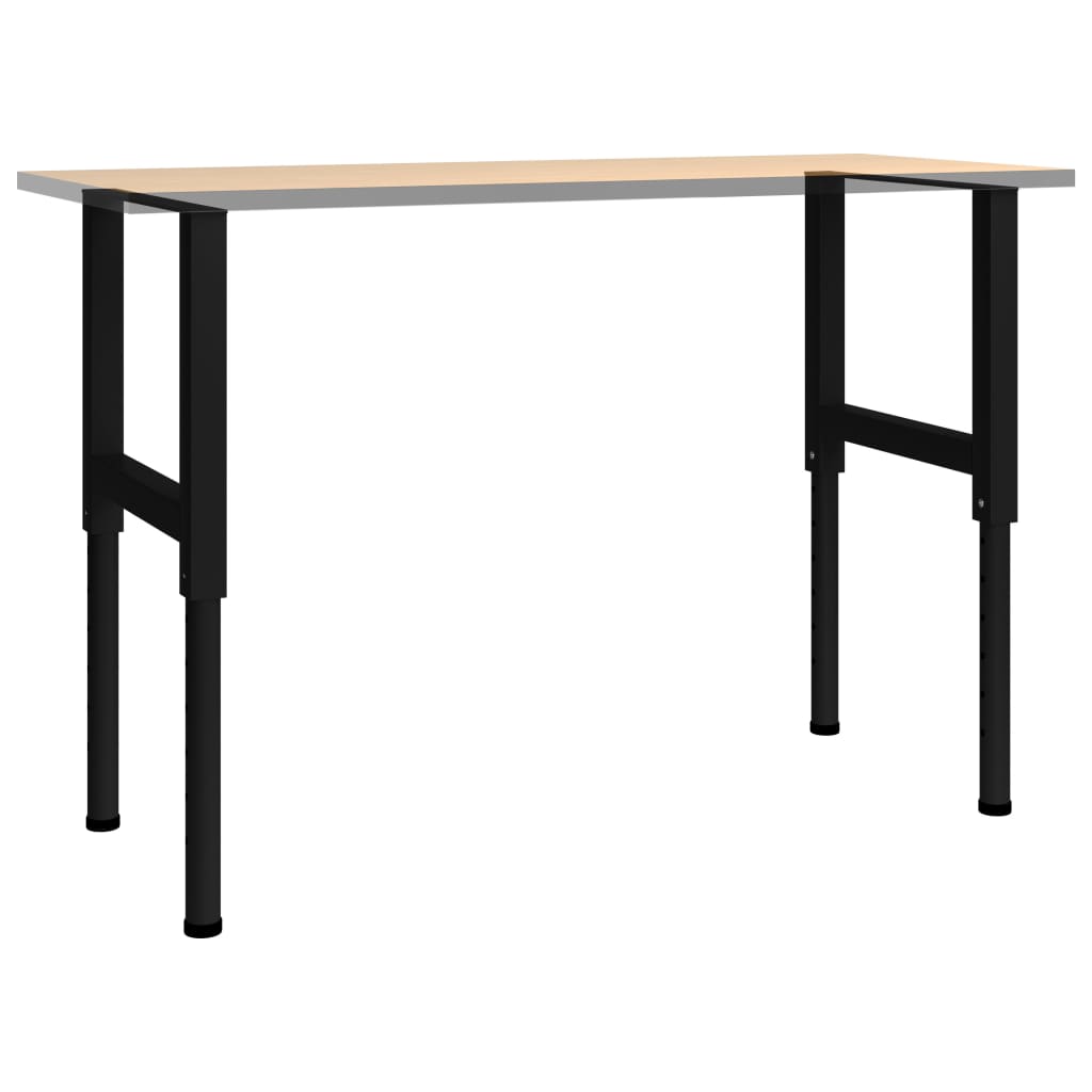 Justerbare arbeidsbenkerammer 2 stk metall 55x(69-95,5)cm svart