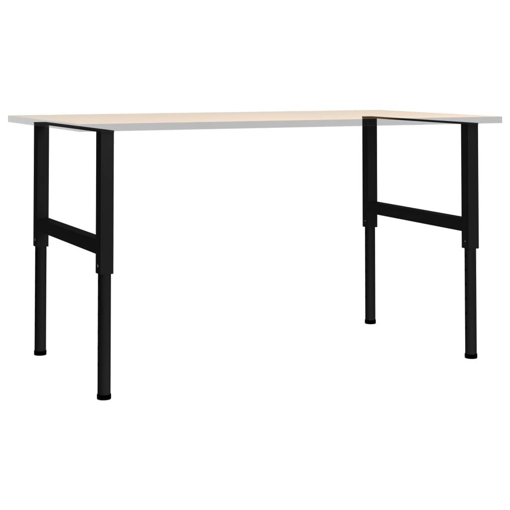 Justerbare arbeidsbenkerammer 2 stk metall 85x(69-95,5)cm svart