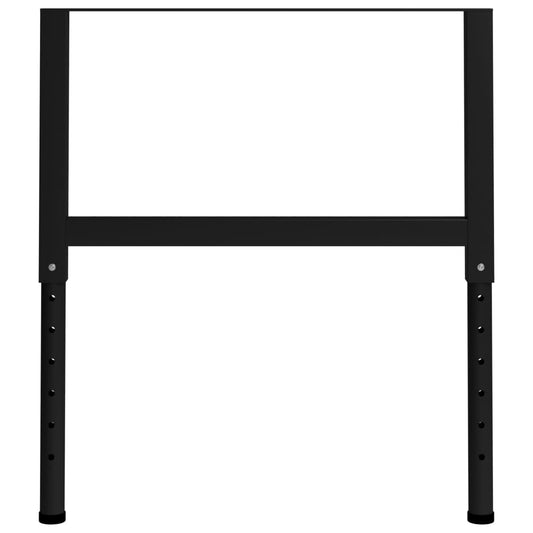 Justerbare arbeidsbenkerammer 2 stk metall 85x(69-95,5)cm svart