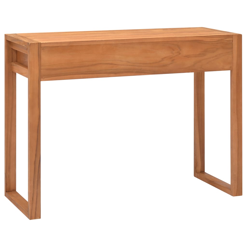 Skrivebord med 2 skuffer 100x40x75 cm teak