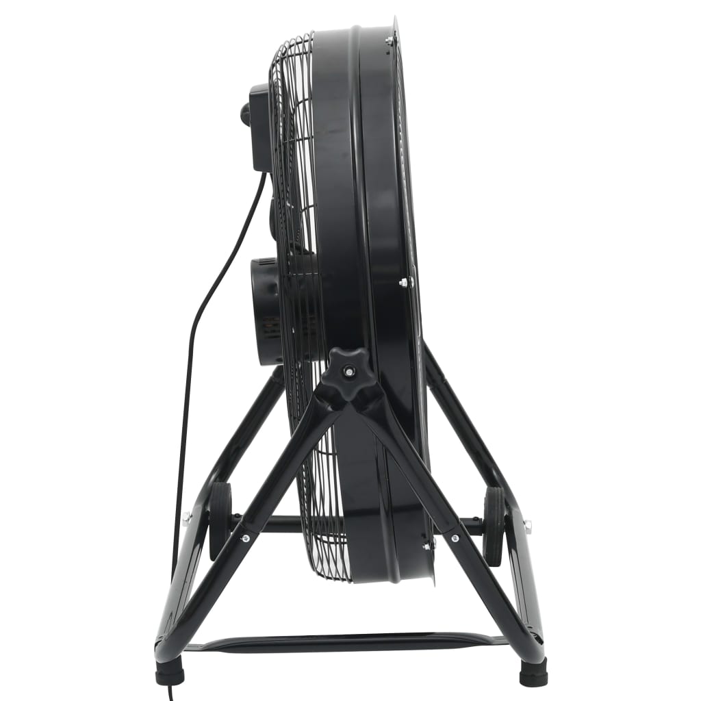 Industriell trommelvifte 60 cm 180 W svart