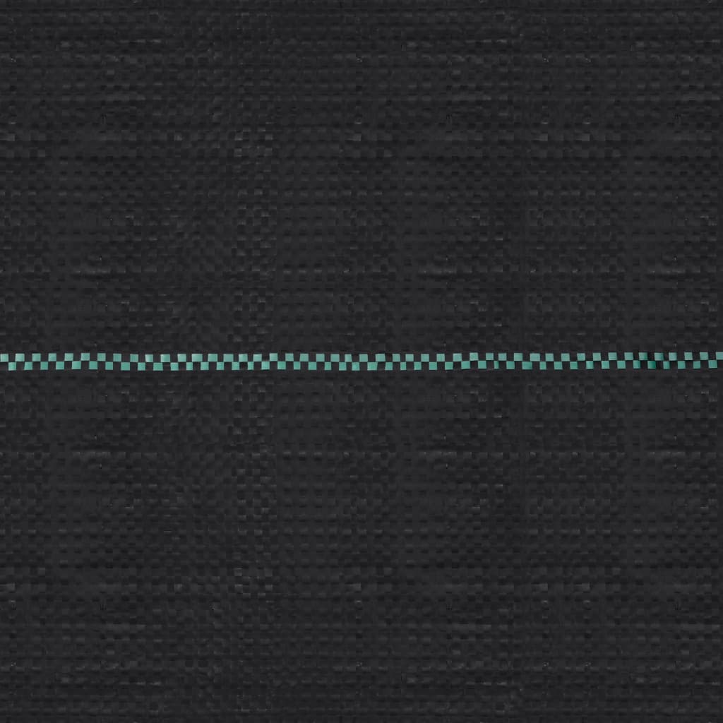 Kontrollmatte for ugress svart 2x5 m PP vidaXL