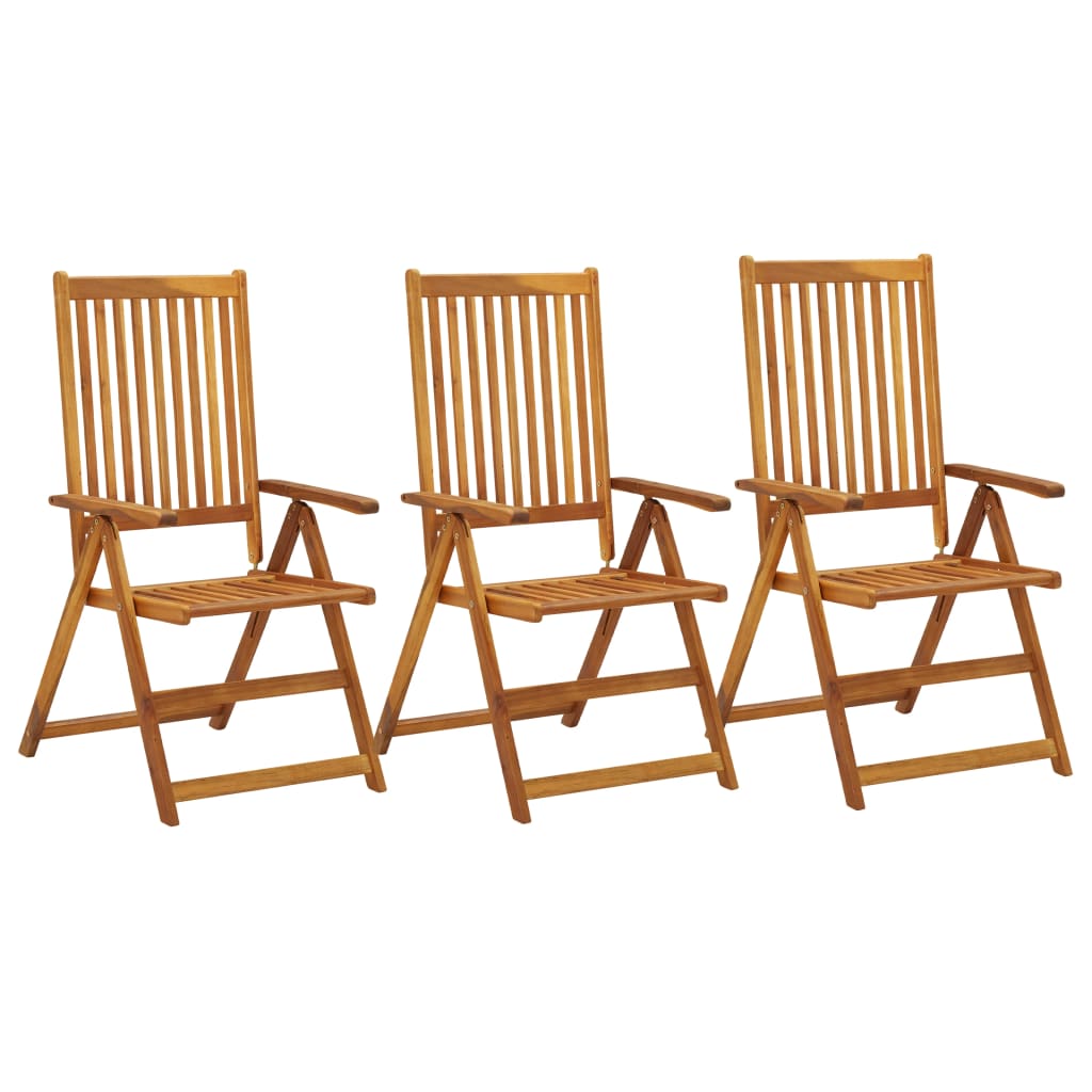Hagelenestoler 3 stk heltre akasie