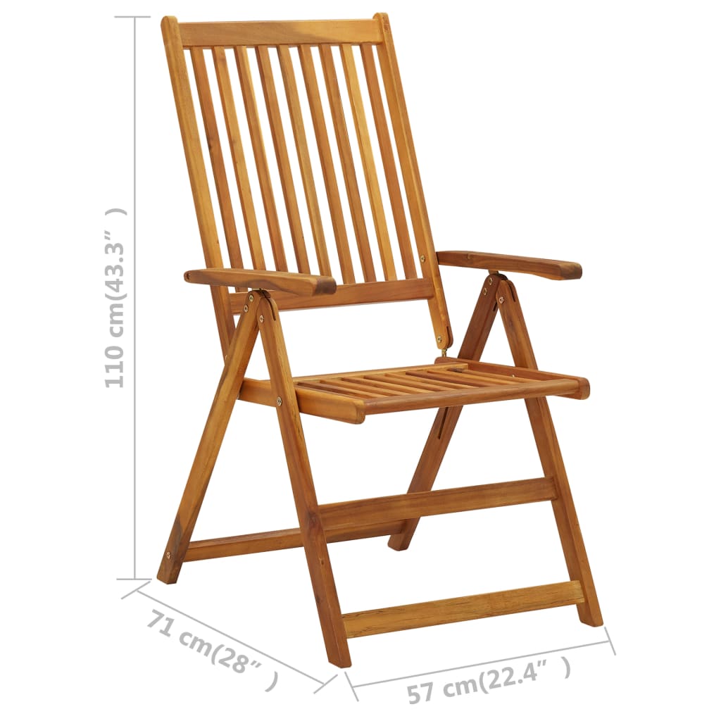 Hagelenestoler 3 stk heltre akasie