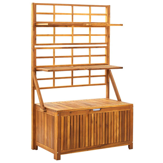 Oppbevaringsboks med espalier 99x55x160 cm heltre akasie