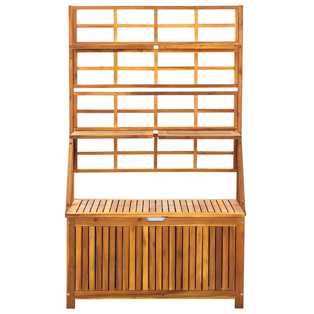 Oppbevaringsboks med espalier 99x55x160 cm heltre akasie