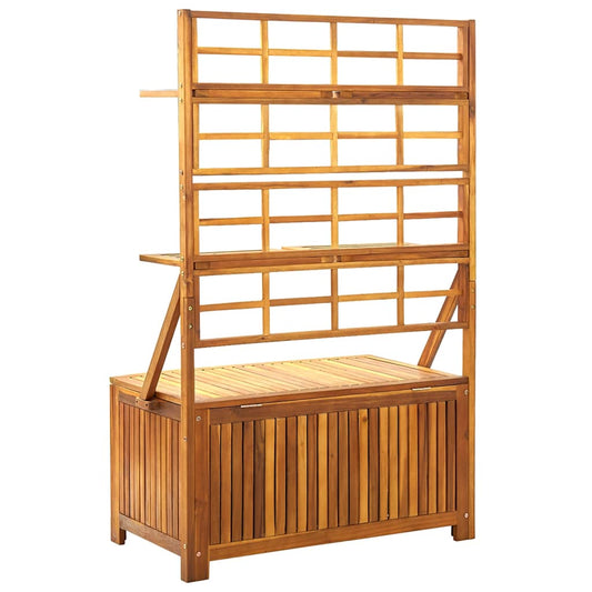 Oppbevaringsboks med espalier 99x55x160 cm heltre akasie