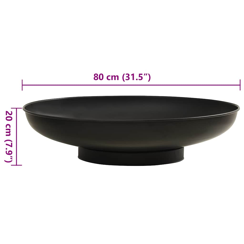 Bålfat 80 cm stål vidaXL