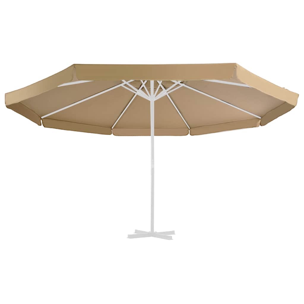 Erstatningsstoff for hageparasoll gråbrun 515 cm vidaXL