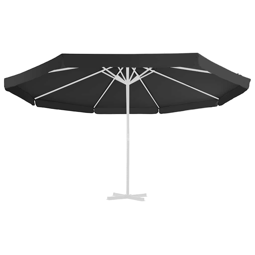 Erstatningsstoff for hageparasoll svart 515 cm vidaXL