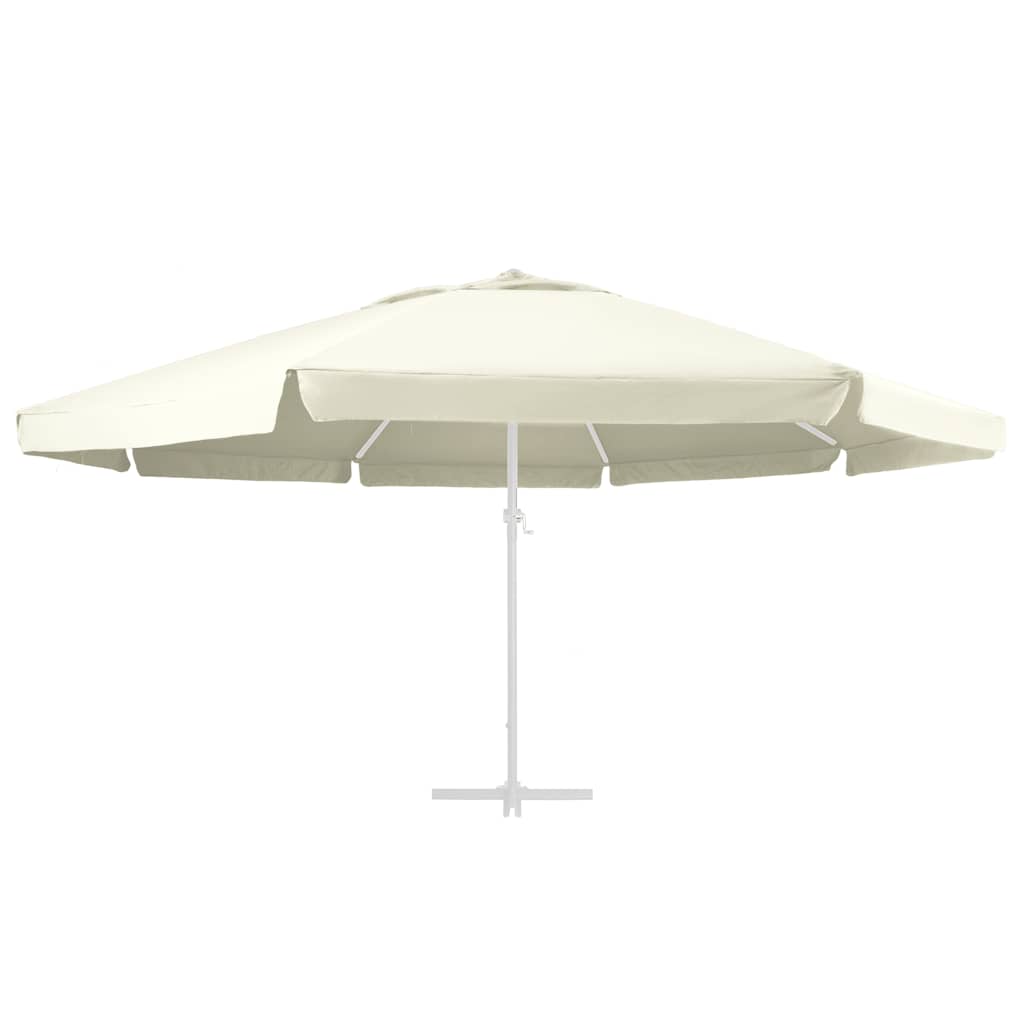 Erstatningsstoff for hageparasoll sand 610 cm vidaXL