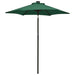 Parasoll med LED-lys grønn 200x211 cm aluminium vidaXL