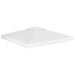 Dobbel toppduk til paviljong 310 g/m² 3x3 m hvit