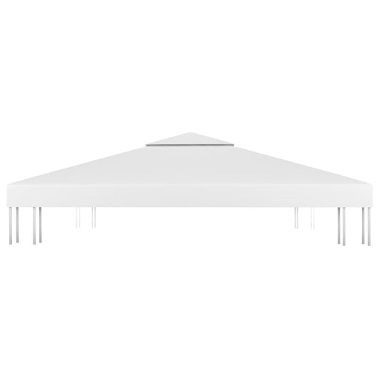 Dobbel toppduk til paviljong 310 g/m² 3x3 m hvit