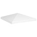 Toppduk til paviljong 270 g/m² 3x3 m hvit