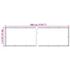 Balkongskjerm beige 90x300 cm oxfordstoff