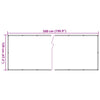 Balkongskjerm beige 120x500 cm oxfordstoff