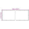 Balkongskjerm beige 120x600 cm oxfordstoff