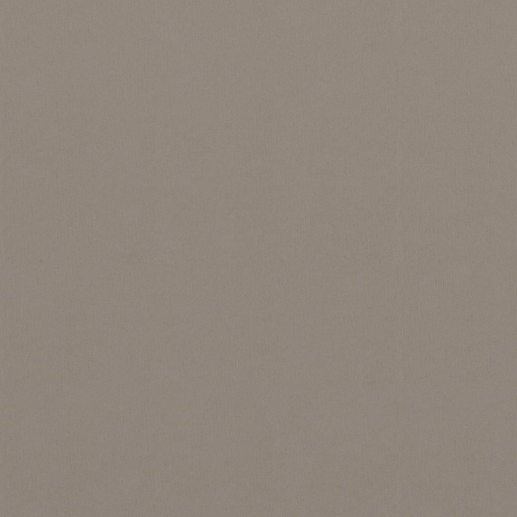 Balkongskjerm gråbrun 75x400 cm oxfordstoff