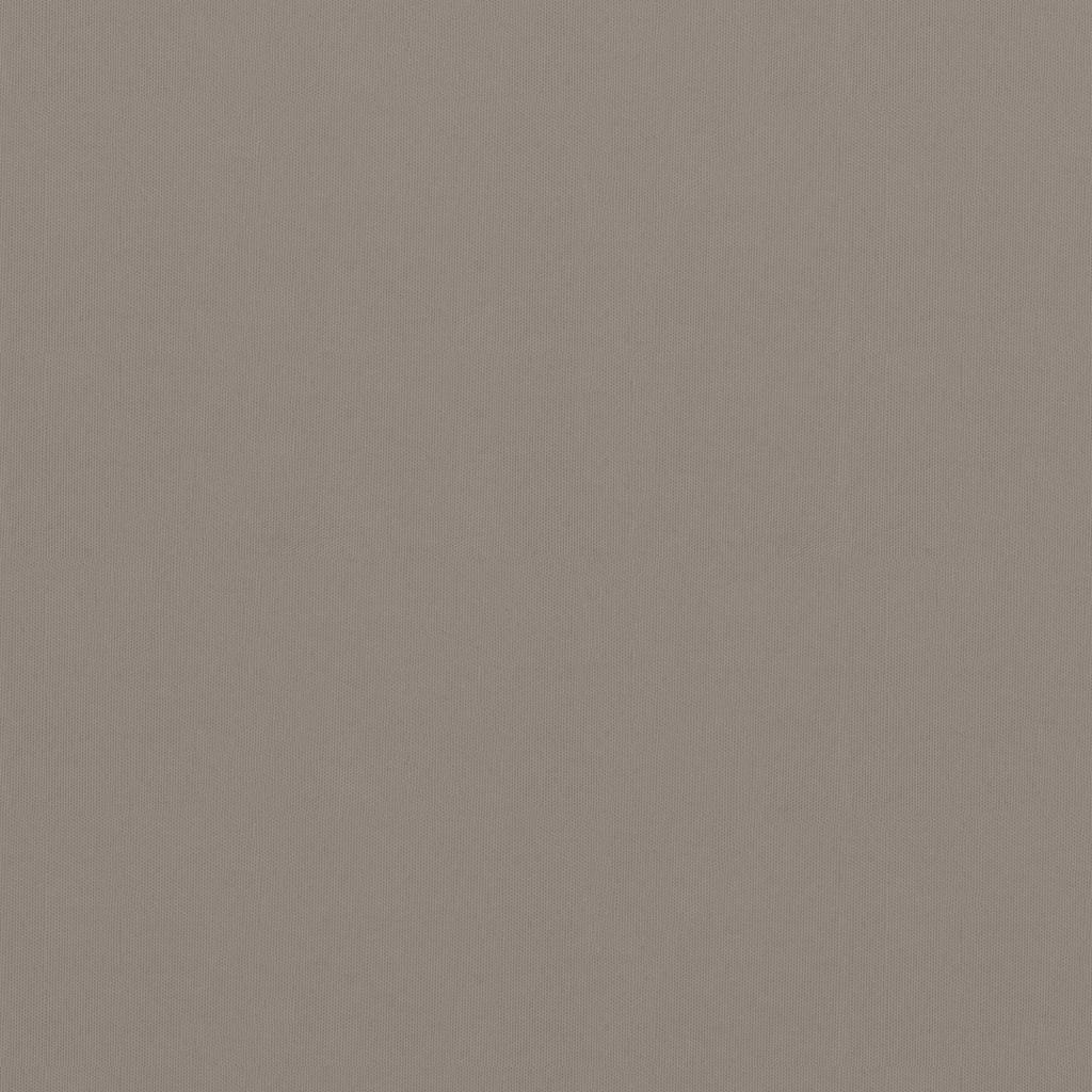 Balkongskjerm gråbrun 75x600 cm oxfordstoff