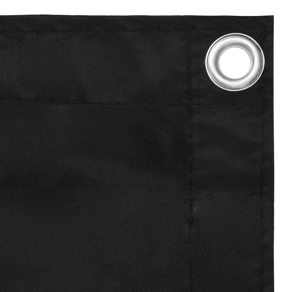 Balkongskjerm svart 90x500 cm oxfordstoff vidaXL
