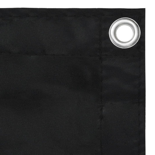 Balkongskjerm svart 90x600 cm oxfordstoff vidaXL