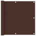 Balkongskjerm brun 90x300 cm oxfordstoff