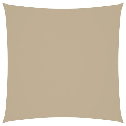 Solseil Oxfordstoff kvadratisk 3x3 m beige