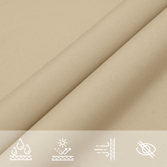 Solseil Oxfordstoff kvadratisk 3x3 m beige