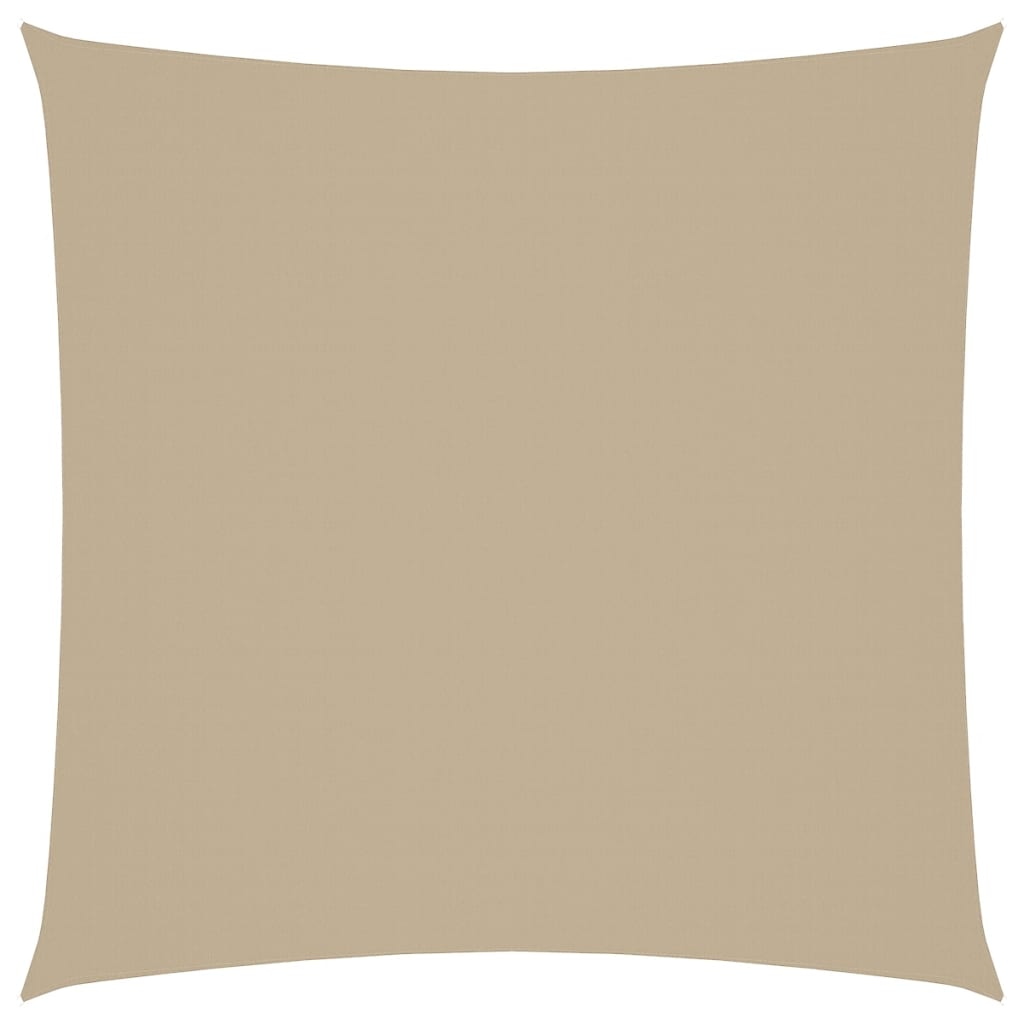 Solseil oxfordstoff firkantet 7x7 m beige vidaXL