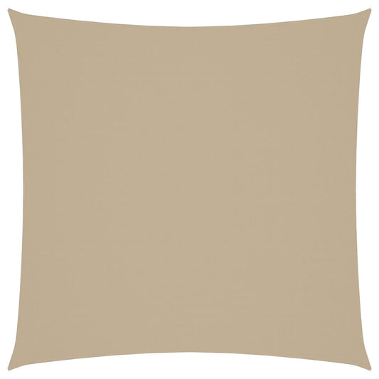 Solseil oxfordstoff firkantet 7x7 m beige vidaXL