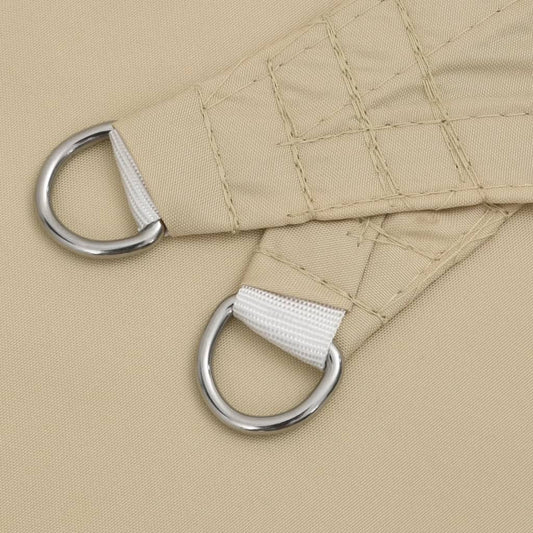Solseil oxfordstoff firkantet 7x7 m beige vidaXL