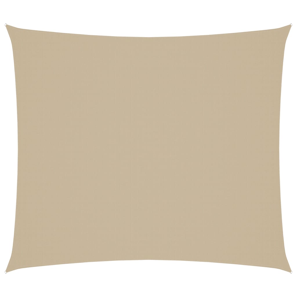 Solseil oxfordstoff rektangulær 2x2,5 m beige