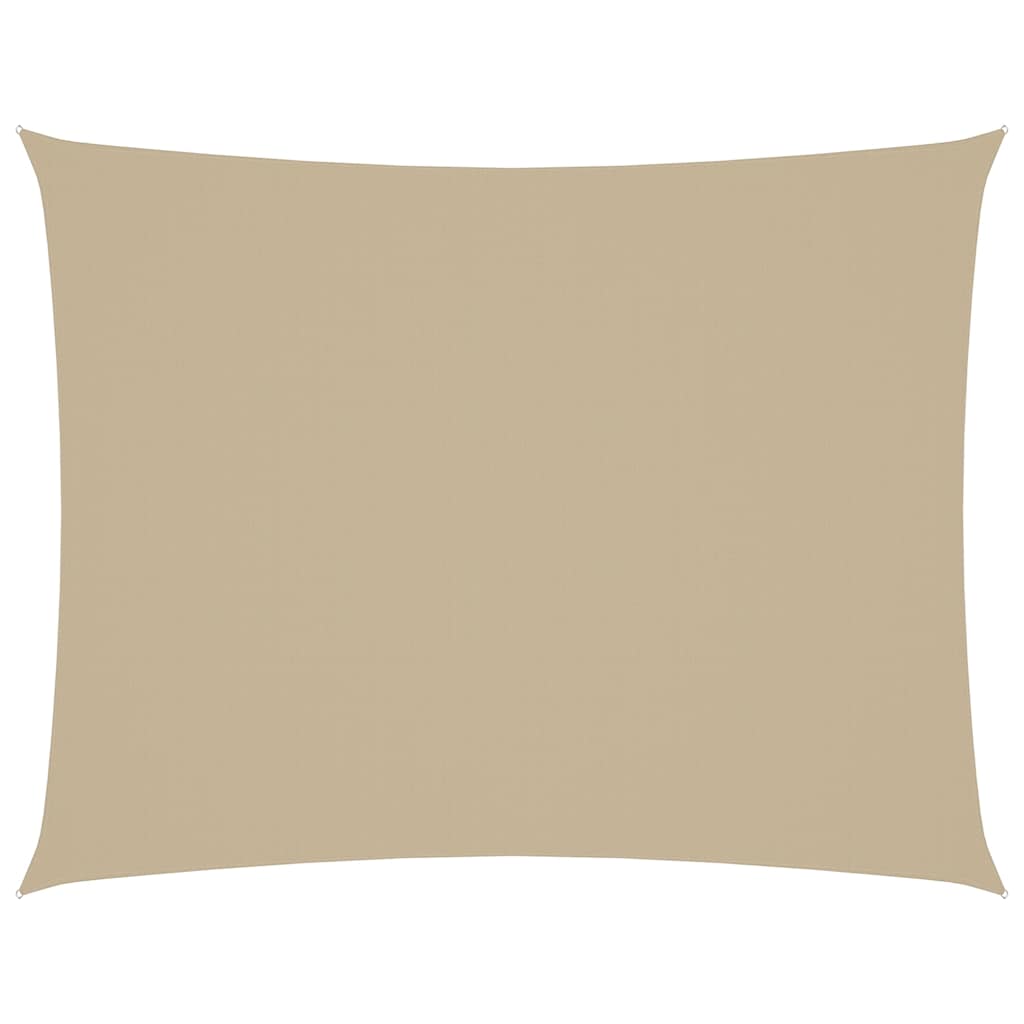 Solseil oxfordstoff rektangulær 2x3,5 m beige vidaXL